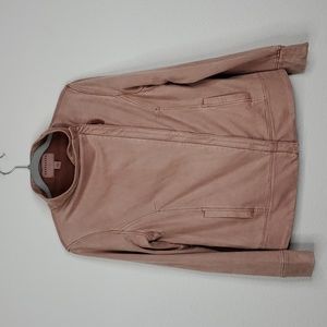 Marrakech Dusty Pink Leather-Feel Women's Jacket